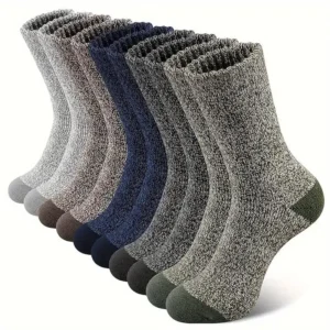 5 Pairs Wool Socks for Men, Super Thick