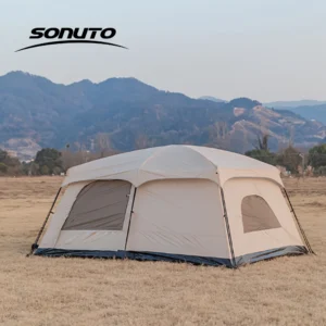 Family Camping Tent 8-12 Person 2 Room with Mosquito Net