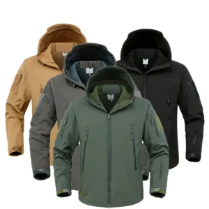 Winter Tactical Jacket Waterproof Fleece Thermal Pants