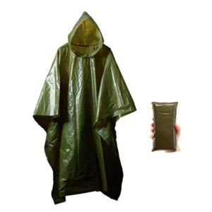 Lightweight Rain Poncho Emergency Survival Cover Shelter