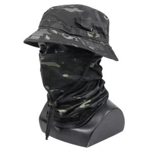Tactical Camouflage Boonie Hat and Neck Gaiter Set