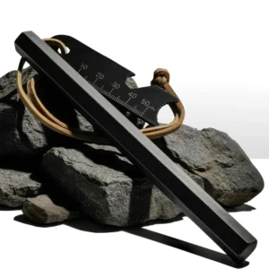 3-piece set- hexagonal iron magnesium rod, igniter and hanging rope